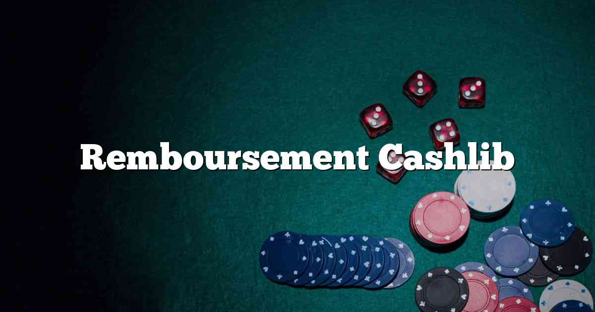 Remboursement Cashlib