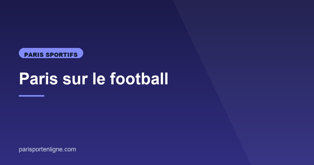 Illustration de l'article consacré aux paris football