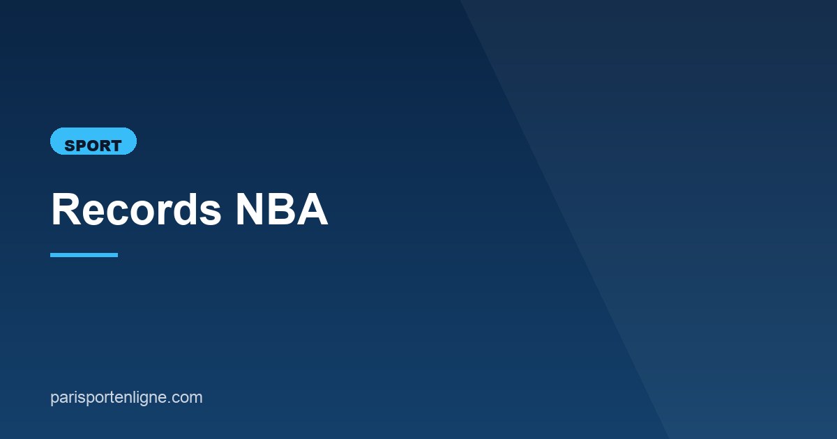 Illustration de l'article consacré aux records NBA