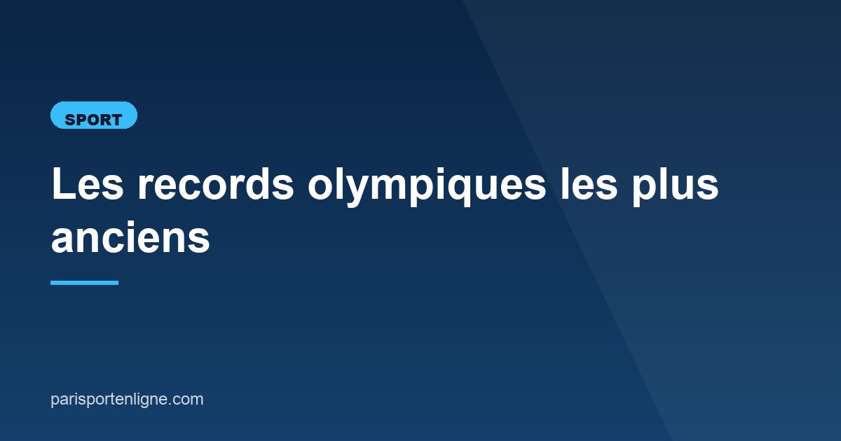 Illustration de l'article consacré aux records olympiques